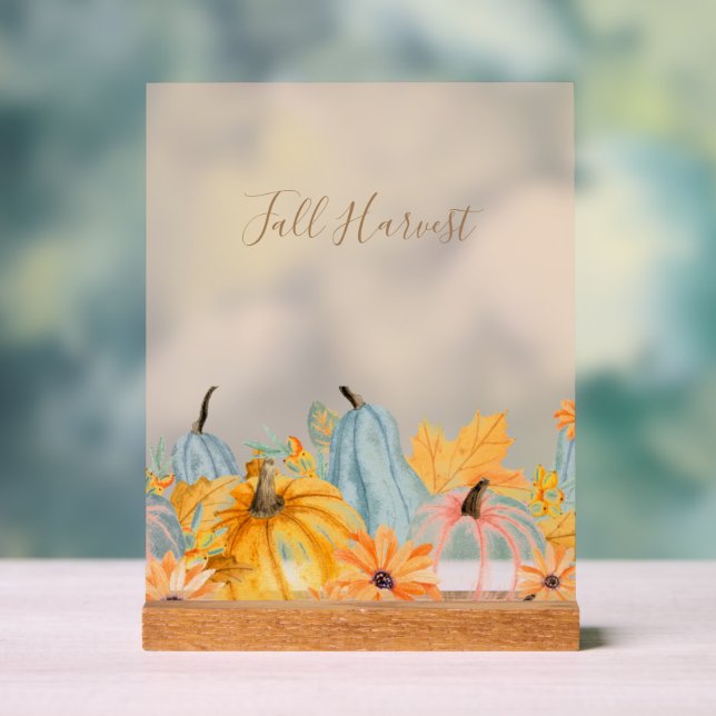 FALL HARVEST PARTY ACRYLSCHILD (Neutral)