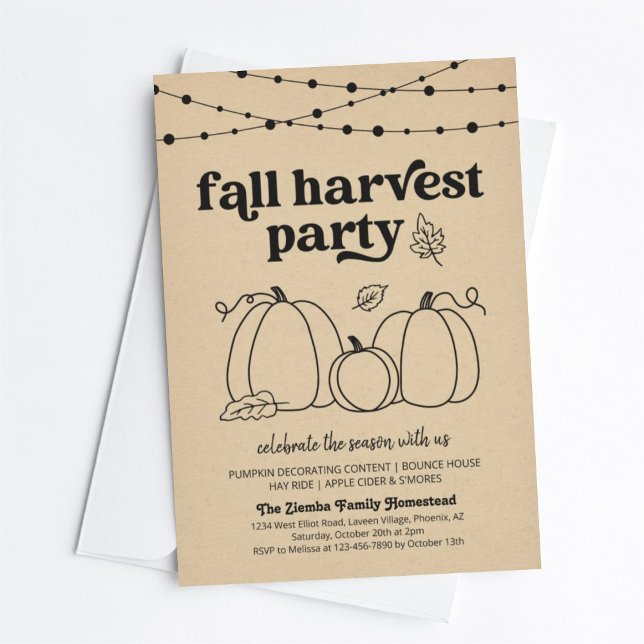 Fall Harvest-Party Einladung (Von Creator hochgeladen)
