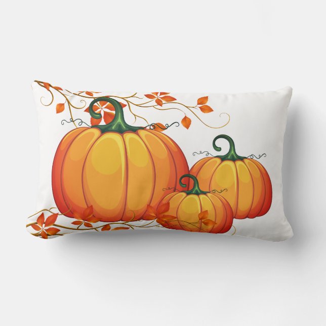 Fall Harvest Pumpkin-Keuchkissen Lendenkissen (Vorderseite)