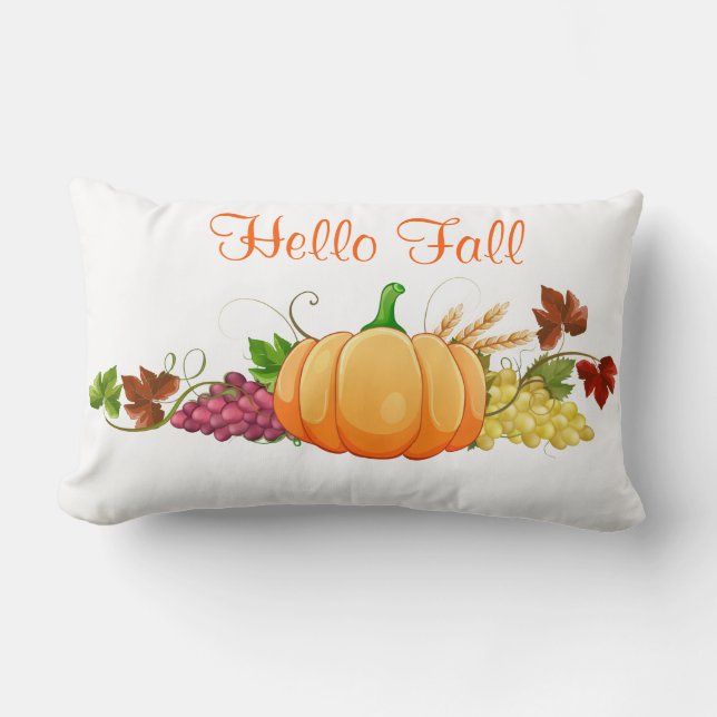 Fall Harvest Pumpkin-Keuchkissen Lendenkissen (Vorderseite)