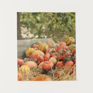Fall Harvest Pumpkins Wandteppich