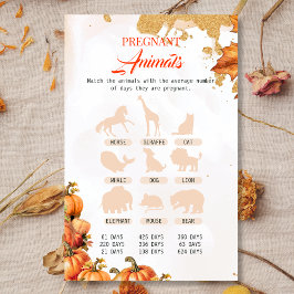 Fall Harvest Schwangere Tiere Baby Showspiel