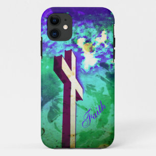 Fall "Heiliges Kreuz Lila N Green iPhone 5" Case-Mate iPhone Hülle