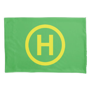 Fall Helipad Sign Pillow Kissenbezug