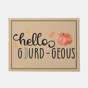 Fall Hello Gourd Pumpkin Fußmatte