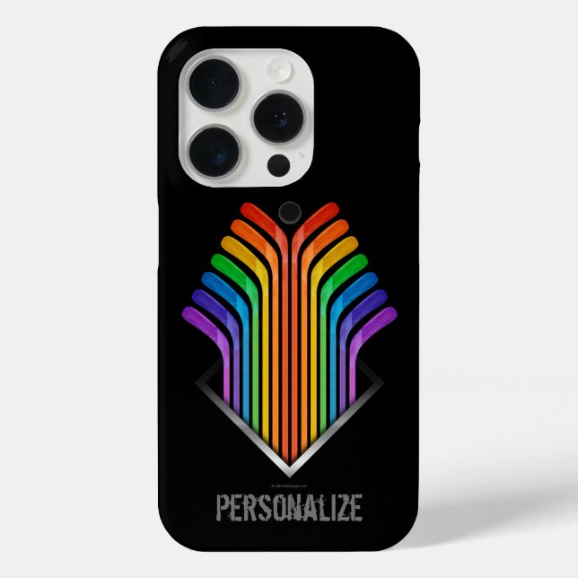 Fall Hockey Stick Spectrum Case-Mate iPhone Hülle (Rückseite)