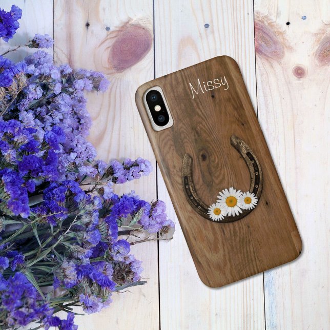 Fall Horseshoe und Daisies iPhone X Case-Mate iPhone Hülle (Von Creator hochgeladen)