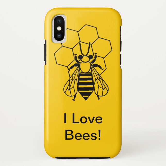 Fall - I Liebe Bienen Case-Mate iPhone Hülle (Rückseite)