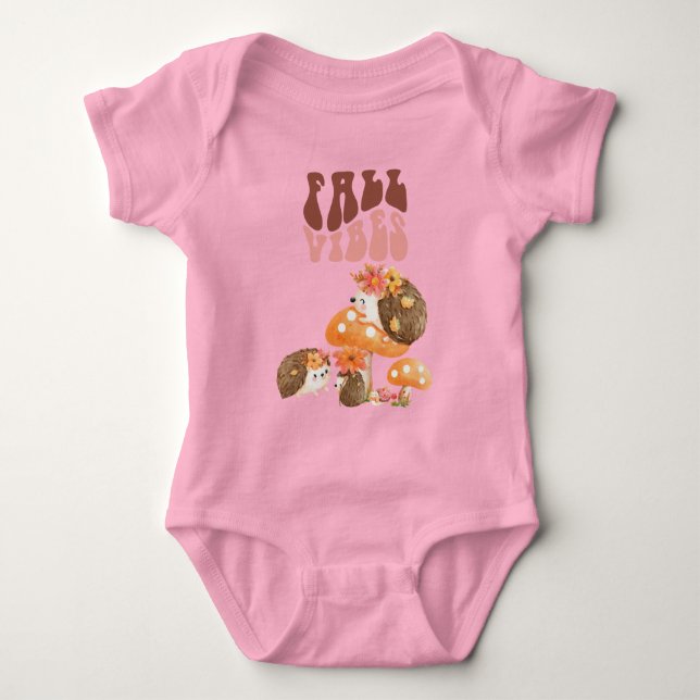 Fall Igel Baby Strampler (Vorderseite)