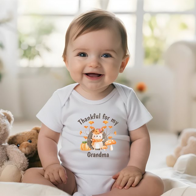 Fall Igel dankbar für Baby Bodysuit Strampler (Von Creator hochgeladen)