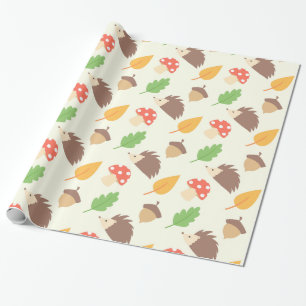 Fall-Igels-Muster Geschenkpapier