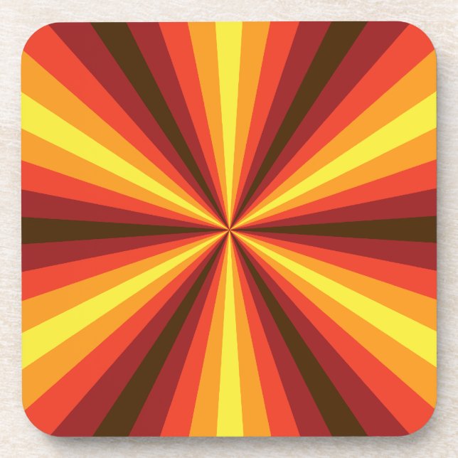 Fall Illusion Square Untersetzer (Vorderseite)