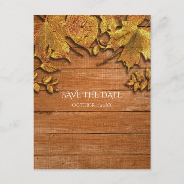 Fall Imitate Golden Leaf Kunst, Dichtung und Musik Ankündigungspostkarte (Vorderseite)