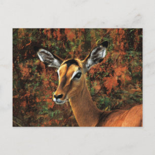 Fall Impala Fantasy Art Postkarte