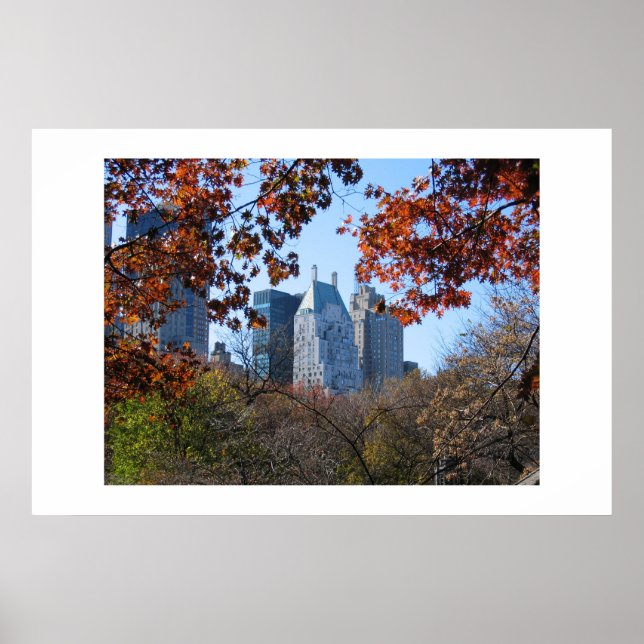 FALL IN CENTRAL PARK NYC Fotoplakat Poster (Vorne)