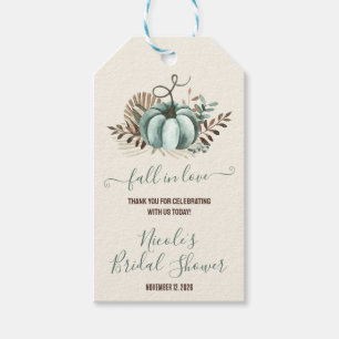 Fall in der Liebe, Blue Pumpkin, Blumenkürbis, Bra Geschenkanhänger