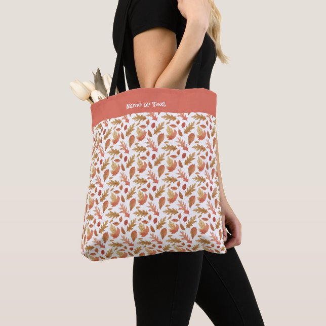Fall in die Natur Herbst Blätter Erde süße Pastel Tasche (Von Nahem)
