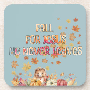 Fall in Jesus verlieben, Er verlässt dich nie Desi Getränkeuntersetzer