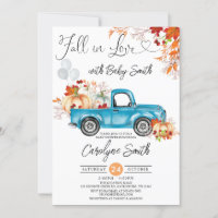Fall in Liebe Blue Pumpkin Lieferwagen Truck Baby