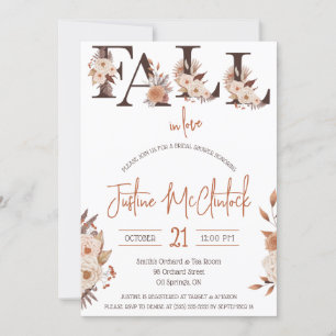 Fall in Liebe! Brautparty zum Thema Herbst Einladung
