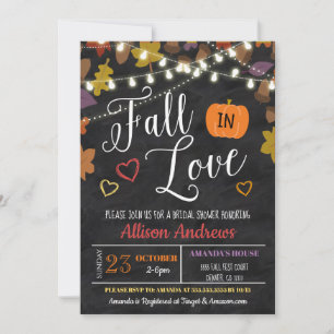 Fall in Liebe Bridal Paare Dusche Party laden Einladung