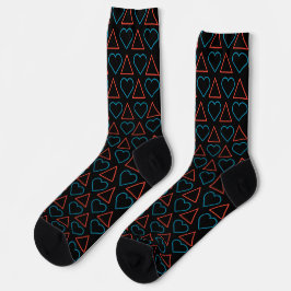 "Fall in Liebe mit Wandel" Crew Socken - Schwarz