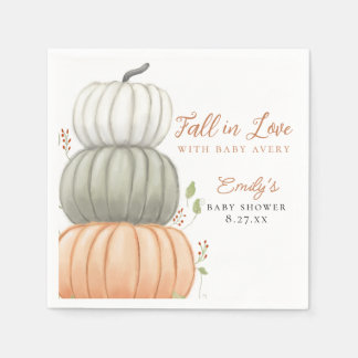 Fall in Liebe Pumpkin Fall Baby Dusche Serviette