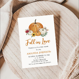 Fall in Liebe Pumpkin Fall Bridal Dusche Einladung