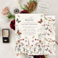 Fall in Liebe Schmetterlinge Boho Brautparty