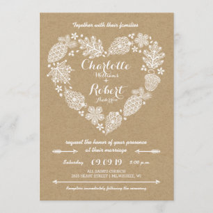 Fall in Liebe-Wedding Einladung