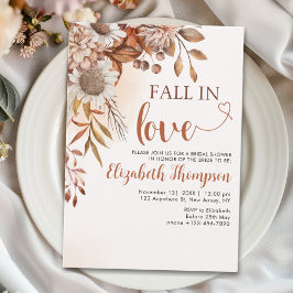 Fall in Love Fall Bridal Shower  Einladung
