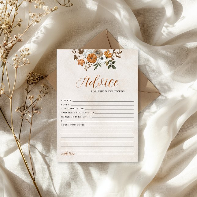 Fall in Love | Newlywed Advice and Wishes Game  Einladung (Von Creator hochgeladen)