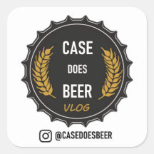 Fall ist Bier: Aufkleber für das Square-Logo
