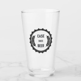 Fall ist Bier: Farbglas; transparentes schwarzes L Glas