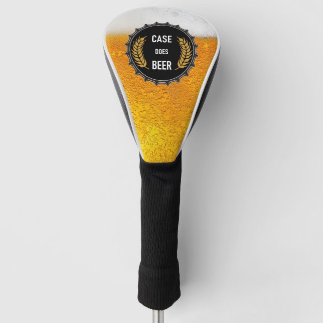 Fall ist die Kopfabdeckung des Bier Golf Treibers Golf Headcover (Vorderseite)
