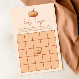 Fall Kariert ein kleines Pumpkin Baby Bingo Duschs