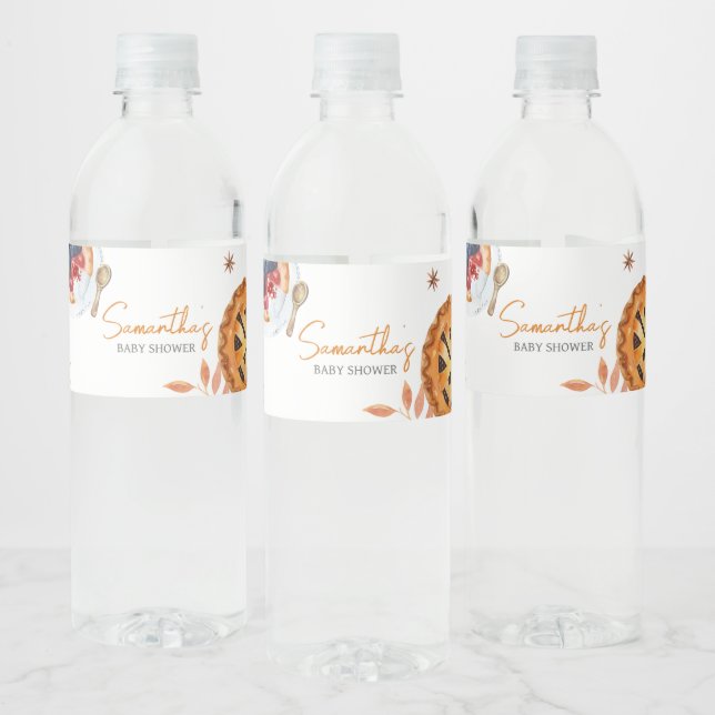 Fall Kleine Süsse Pie Baby Dusche (Flaschen)