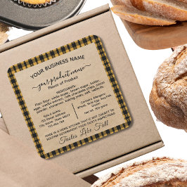 Fall Kraft Texas Hütte Law Food Label Aufkleber
