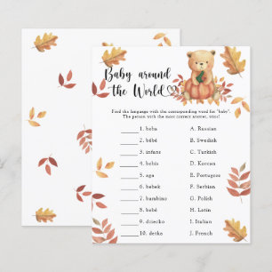 Fall Kürbis. Baby auf der ganzen Welt