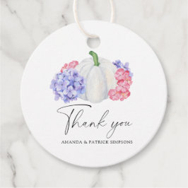 Fall Kürbis - Hochzeit Danke Geschenkanhänger