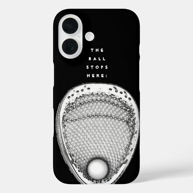Fall Lacrosse Goalie Case-Mate iPhone 16 Hülle (Rückseite)