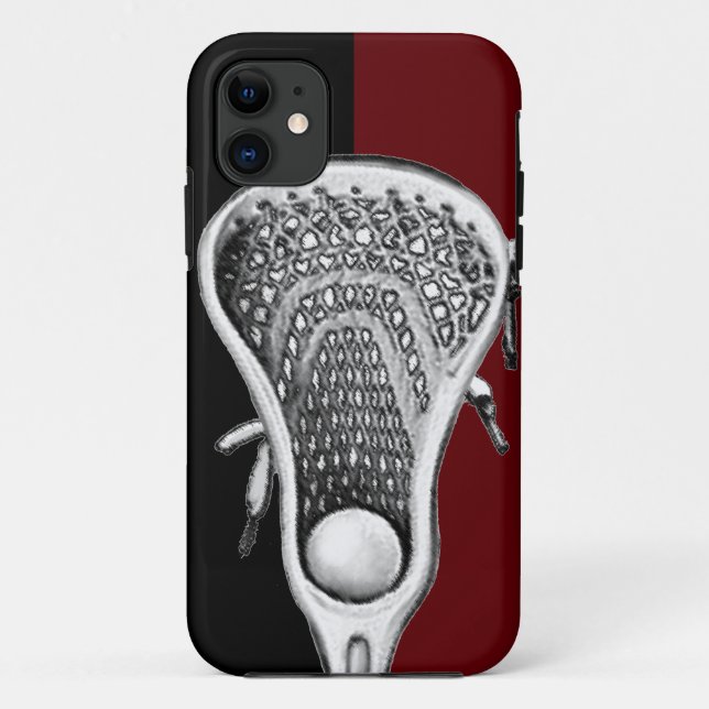 Fall Lacrosse Sports Maroon Case-Mate iPhone Case-Mate iPhone Hülle (Rückseite)