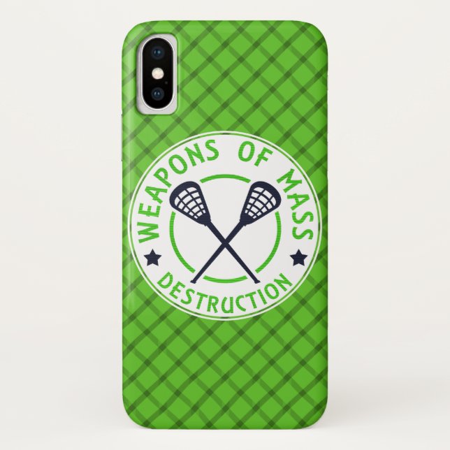Fall Lacrosse Weapons of Destruction Phone Case-Mate iPhone Hülle (Rückseite)