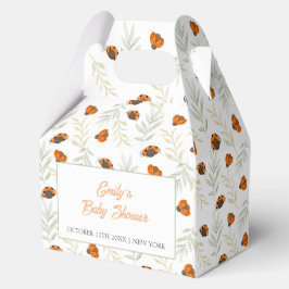 Fall Ladybug Greenery Baby Shower Geschenkschachtel