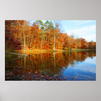 Fall Lake Poster