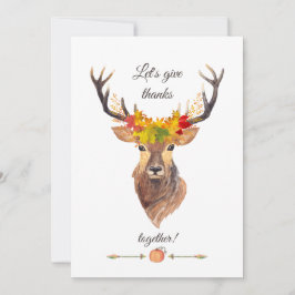 Fall Lass uns Dank Erntedank Abendessen geben Einladung