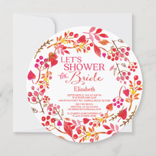 Fall Lassen wir das Brautparty der Braut duschen Einladung