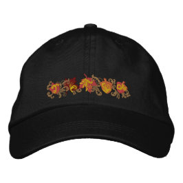 Fall Leaf Filigree Bestickte Baseballkappe