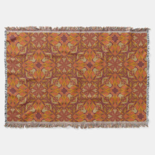 Fall Leaf Muster Throw Decke