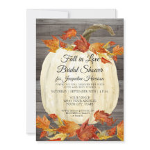 Fall Leaf Pumpkin Rustikales Brautparty